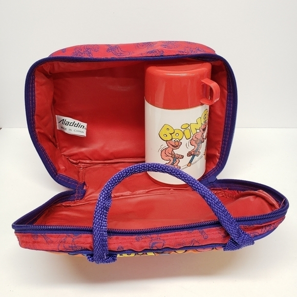 Aladdin Elmo Zippered Lunch Bag and Thermos 1994 Vintage Sesame Street - Picture 16 of 16